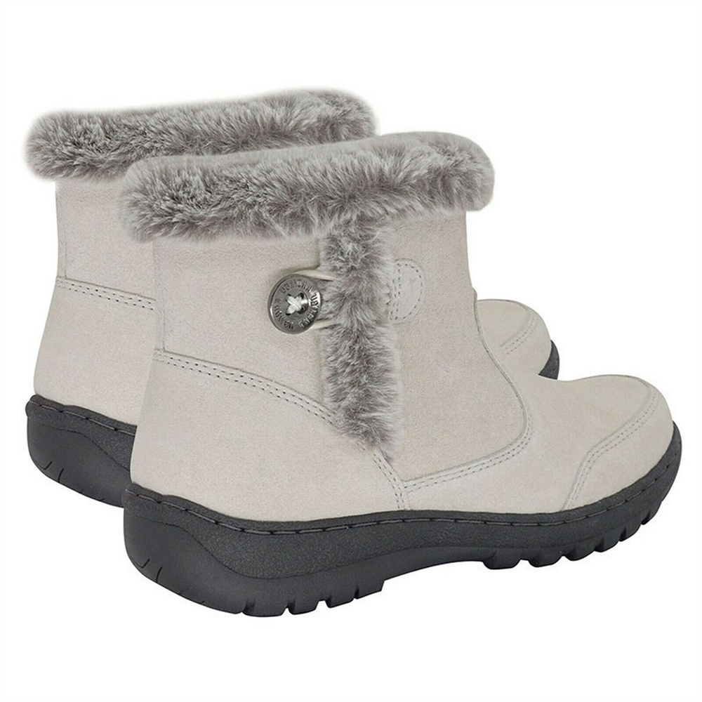 NEW KHOMBU Fur All Weather Water Resistant shoe Ankle BOOT Bootie SUEDE NIB - Picture 4 of 5